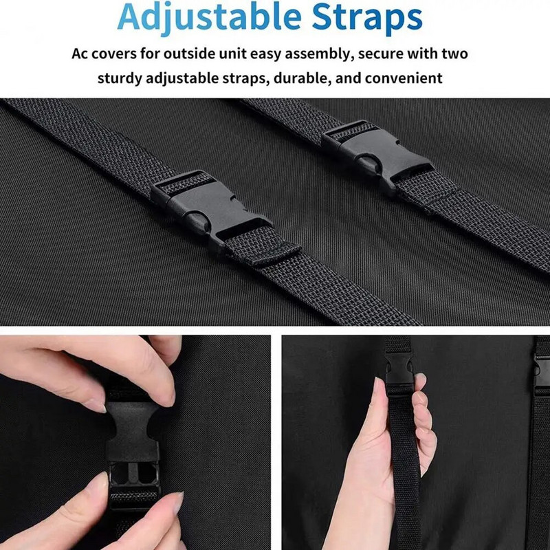 Lango oro kondicionieriaus dangtis, atsparus vandeniui, pailginti įrangos tarnavimo laiką su 3 sluoksnių izoliacija lango bloko oro kondicionieriaus dėklas