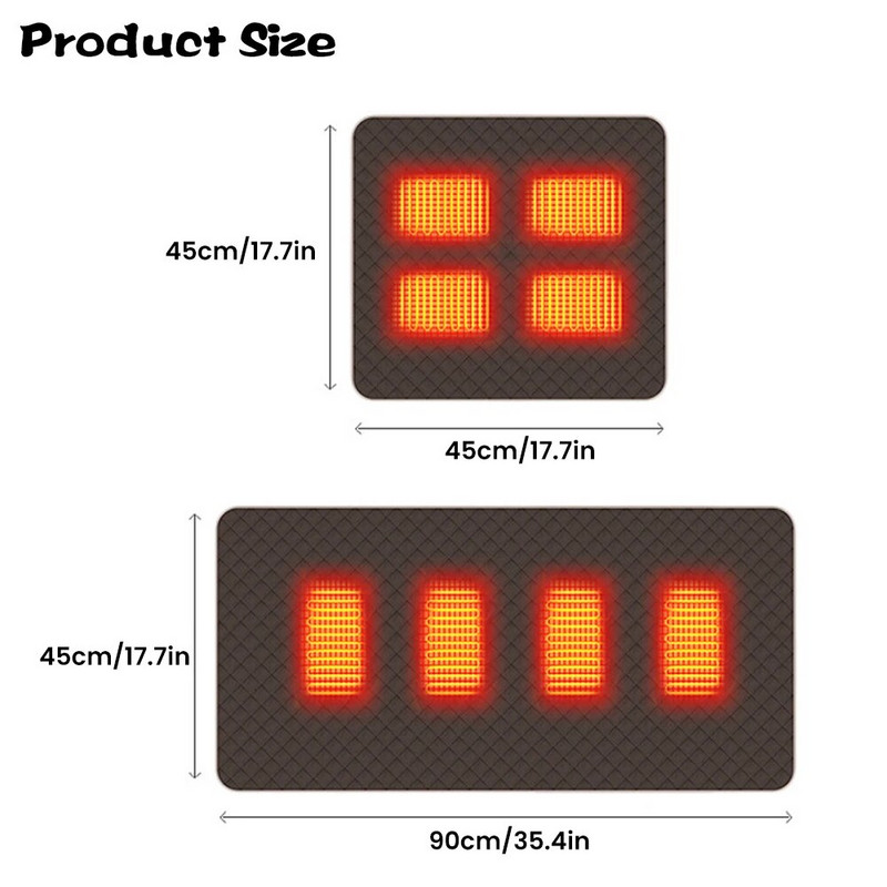 5 V-os USB kanapé Elektromos takarók matrac téli testmelegítő matrac termosztát C típusú fűtött kemping alvószőnyeg kültéri használatra