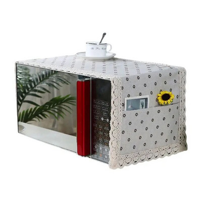 Mikrobangų krosnelės dulkių dangtelis Aliejui atspari medžiaga Kvėpuojanti apsauga Mikrobangų krosnelės dulkių dangtelis su laikymo maišeliu Virtuvės reikmenys