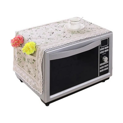 Mikrobangų krosnelės dulkių dangtelis Aliejui atspari medžiaga Kvėpuojanti apsauga Mikrobangų krosnelės dulkių dangtelis su laikymo maišeliu Virtuvės reikmenys