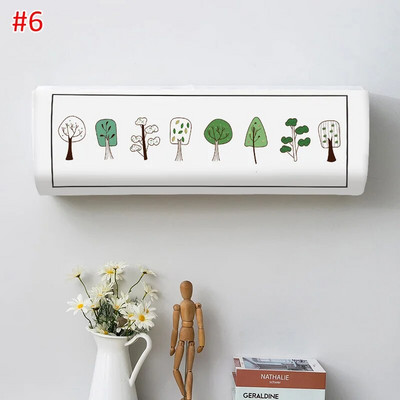 Animacinio filmo spausdintas oro kondicionieriaus dangtelis Lengvai valomas oro kondicionieriaus dangtelis nuo dulkių ant sienos tvirtinamas oro kondicionieriaus apsauginis dangtelis