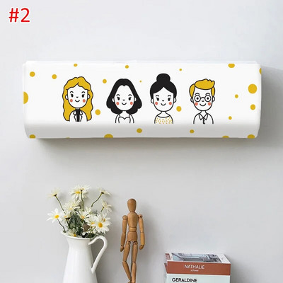 Animacinio filmo spausdintas oro kondicionieriaus dangtelis Lengvai valomas oro kondicionieriaus dangtelis nuo dulkių ant sienos tvirtinamas oro kondicionieriaus apsauginis dangtelis