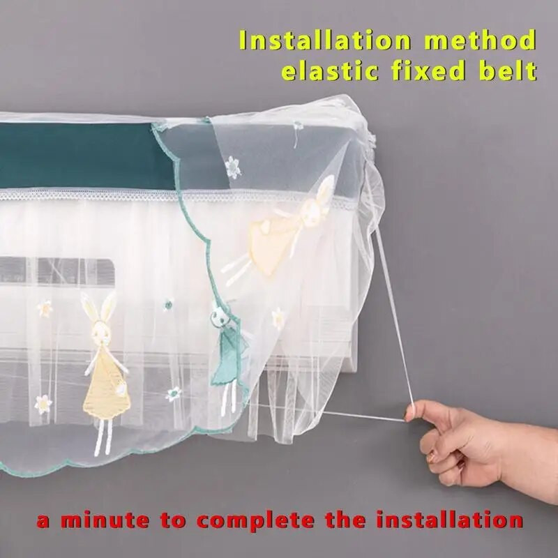 Kabantis oro kondicionavimo dangtelis Apsauginis nuo dulkių Netinka siuvinėjimas Oro kondicionieriaus apsauginis dangtelis namams butas viešbutis