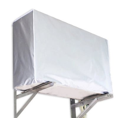 Oro kondicionieriaus dangtelis lauko blokas, atsparus vandeniui, patvari apsauga, lengvai uždedama ir nuimama, apsaugo nuo gedimo