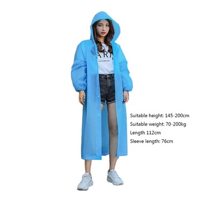 2022 Μακρύ Αδιάβροχο Γυναικείο Ανδρικό Παχύ Αδιάβροχο Αδιάβροχο Αδιάβροχο Πόντσο Αδιάβροχο για ενήλικες Υπαίθρια Πεζοπορία Κάμπινγκ Rain Hooded Rain Coat