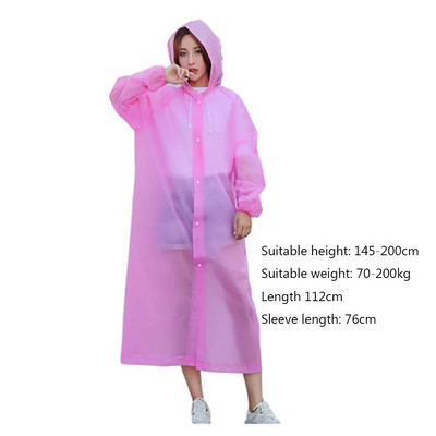 2022 Μακρύ Αδιάβροχο Γυναικείο Ανδρικό Παχύ Αδιάβροχο Αδιάβροχο Αδιάβροχο Πόντσο Αδιάβροχο για ενήλικες Υπαίθρια Πεζοπορία Κάμπινγκ Rain Hooded Rain Coat