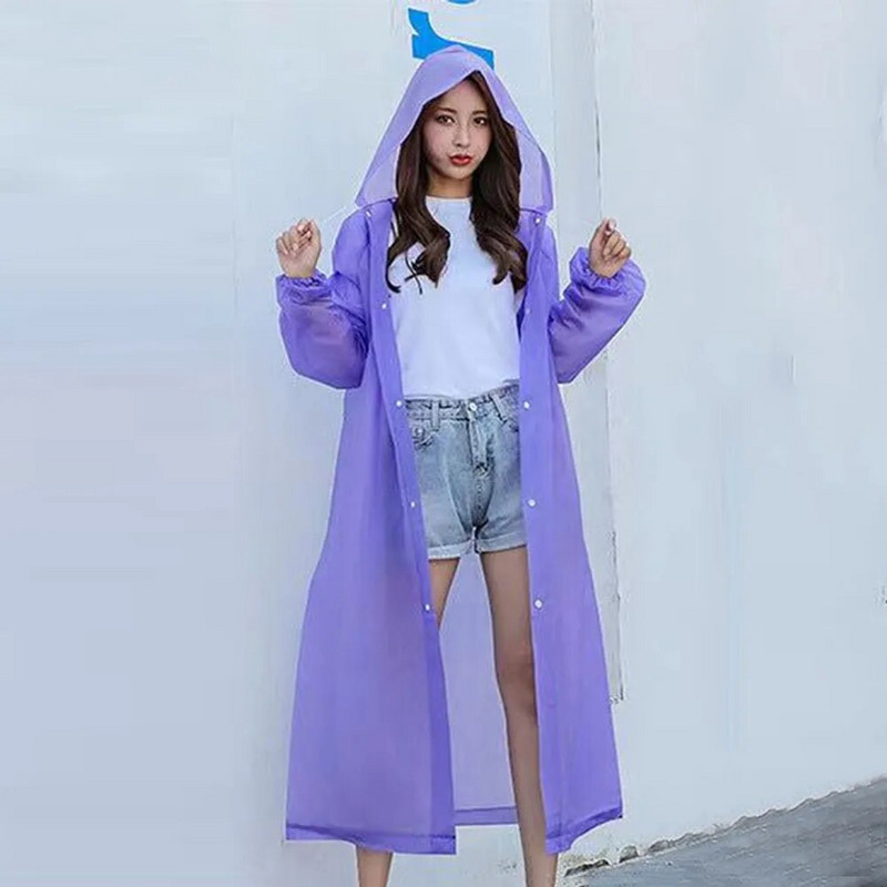 2022 Μακρύ Αδιάβροχο Γυναικείο Ανδρικό Παχύ Αδιάβροχο Αδιάβροχο Αδιάβροχο Πόντσο Αδιάβροχο για ενήλικες Υπαίθρια Πεζοπορία Κάμπινγκ Rain Hooded Rain Coat