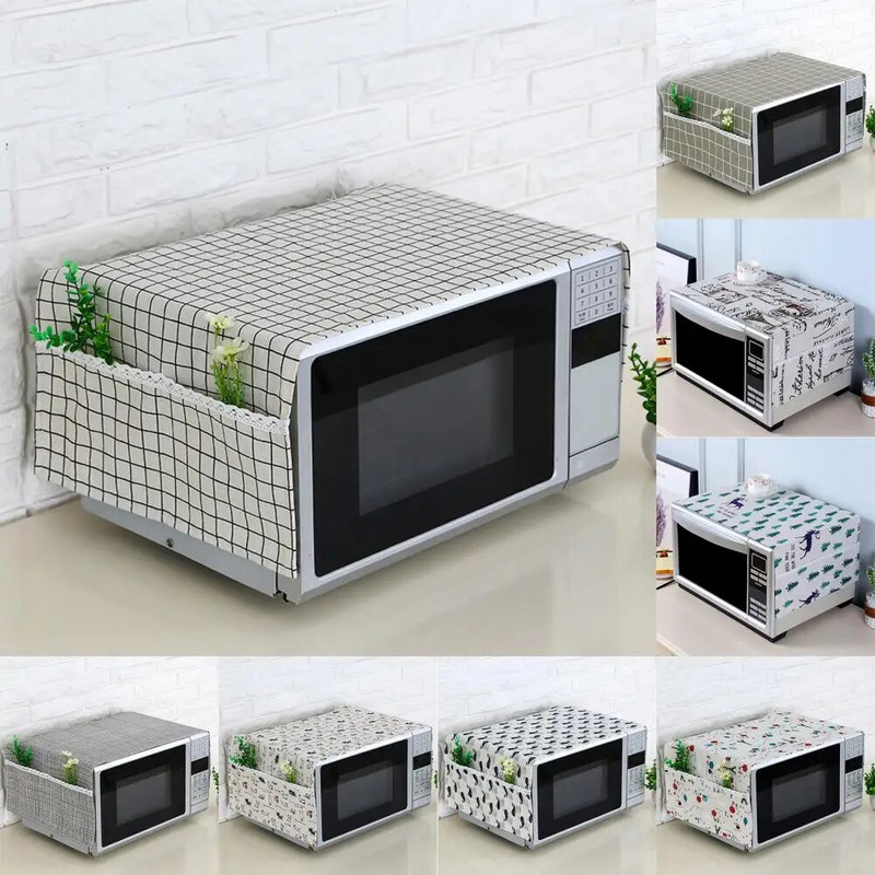 Mikrobangų krosnelės viršutinis dangtelis Naudingas skalbimo mašinoje, mikrobangų krosnelėje, medvilninis lininis mikrobangų audinys