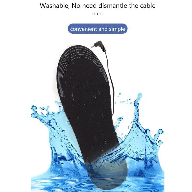 Branțuri încălzite de iarnă pentru încălțăminte pot fi tăiate și lavabile electric 5V/2A USB cu încălzire a picioarelor tampon EVA