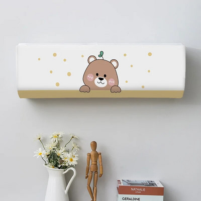 Cactus Potted Plant Spausdinti dulkių dangteliai Oro kondicionieriaus dangtelis Namai Lengvai valomas dangtelis Kabantis oro kondicionieriaus apsauginis dėklas