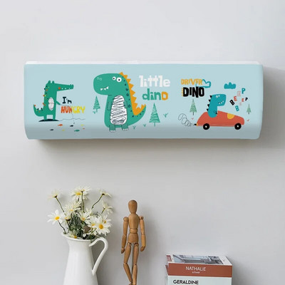 Cactus Potted Plant Spausdinti dulkių dangteliai Oro kondicionieriaus dangtelis Namai Lengvai valomas dangtelis Kabantis oro kondicionieriaus apsauginis dėklas