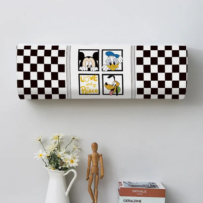 Cactus Potted Plant Spausdinti dulkių dangteliai Oro kondicionieriaus dangtelis Namai Lengvai valomas dangtelis Kabantis oro kondicionieriaus apsauginis dėklas