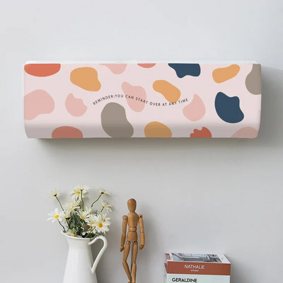 Cactus Potted Plant Spausdinti dulkių dangteliai Oro kondicionieriaus dangtelis Namai Lengvai valomas dangtelis Kabantis oro kondicionieriaus apsauginis dėklas