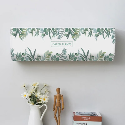 Cactus Potted Plant Spausdinti dulkių dangteliai Oro kondicionieriaus dangtelis Namai Lengvai valomas dangtelis Kabantis oro kondicionieriaus apsauginis dėklas