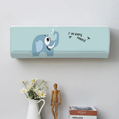 Cactus Potted Plant Spausdinti dulkių dangteliai Oro kondicionieriaus dangtelis Namai Lengvai valomas dangtelis Kabantis oro kondicionieriaus apsauginis dėklas