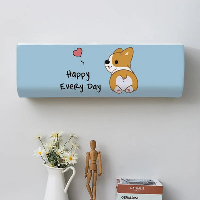 Cactus Potted Plant Spausdinti dulkių dangteliai Oro kondicionieriaus dangtelis Namai Lengvai valomas dangtelis Kabantis oro kondicionieriaus apsauginis dėklas