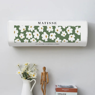 Cactus Potted Plant Spausdinti dulkių dangteliai Oro kondicionieriaus dangtelis Namai Lengvai valomas dangtelis Kabantis oro kondicionieriaus apsauginis dėklas