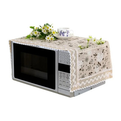Modernus paprastas mikrobangų krosnelės dangtis, atsparus dulkėms, medvilninės mašinos apsauga, dekoratyvinis virtuvės prietaiso dangtis 13,7x39,3 colio