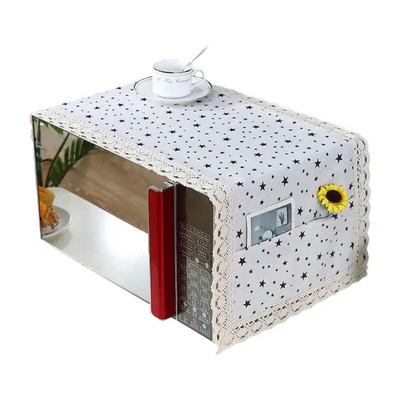 Modernus paprastas mikrobangų krosnelės dangtis, atsparus dulkėms, medvilninės mašinos apsauga, dekoratyvinis virtuvės prietaiso dangtis 13,7x39,3 colio