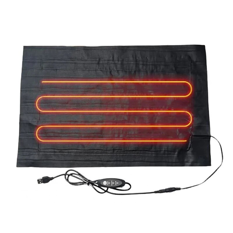 Tampă de încălzire electrică USB din piele acasă, școală, birou, cutie de prânz pentru călătorie, garnitură pentru încălzitor de pahare cu apă, 5V 12V, placă pentru încălzire pentru animale de companie