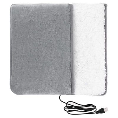 Újratölthető lábfűtőbetét 30*30cm USB elektromos lábmelegítő Hordozható téli melegítő kellékek otthoni irodai szabadtéri kempingezéshez
