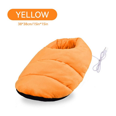 USB elektromos fűtőtest Újratölthető plüss lábmelegítő töltés meleg lábvédő lábfűtő párna otthoni hálószobához, gyors fűtés