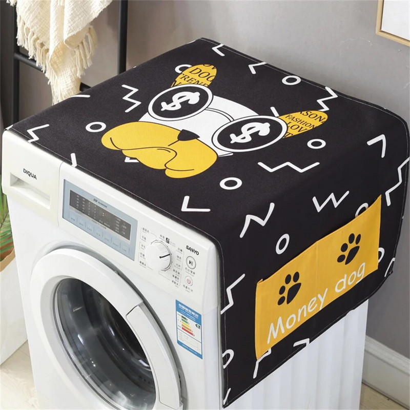 Κάλυμμα ψυγείου με προστασία από τη σκόνη Κάλυμμα πλυντηρίου ρούχων με τσέπες αποθήκευσης Τσάντες αντηλιακά γενικής χρήσης χριστουγεννιάτικη διακόσμηση κουζίνας