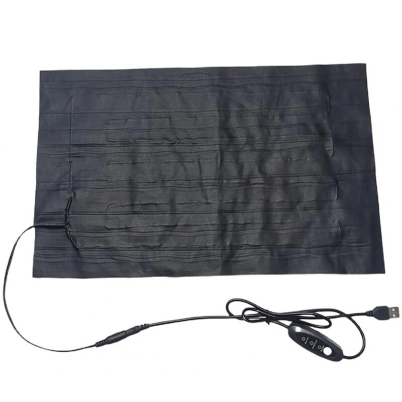 Tampă electrică de încălzire USB, birou, școală, mașină, cutie de prânz pentru alimente, garnitură încălzită și caldă, termostat, pisică, câine, farfurie pentru încălzire 5V2A