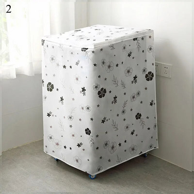 Free Durable Dust Cover Storage Supplies Washing Machine Cover Dust Guard Storage Bag Save Space Organizer Polyester Colorful