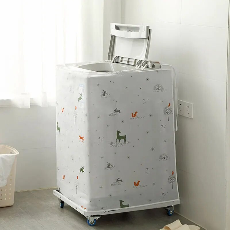 Nemokamos patvarios apsaugos nuo dulkių saugojimo reikmenys skalbimo mašinos dangtis, apsaugantis nuo dulkių saugojimo krepšys Taupykite erdvę Organizatorius Poliesteris Spalvingas