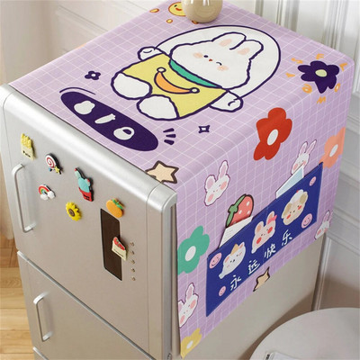 Šaldytuvo dulkėms atsparus dangtis Skalbimo mašinos dangtis su laikymo kišenėmis Krepšiai Universalūs apsaugos nuo saulės dangteliai Virtuvės Kalėdų dekoras