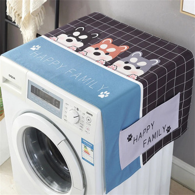 Šaldytuvo dulkėms atsparus dangtis Skalbimo mašinos dangtis su laikymo kišenėmis Krepšiai Universalūs apsaugos nuo saulės dangteliai Virtuvės Kalėdų dekoras
