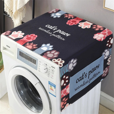 Šaldytuvo dulkėms atsparus dangtis Skalbimo mašinos dangtis su laikymo kišenėmis Krepšiai Universalūs apsaugos nuo saulės dangteliai Virtuvės Kalėdų dekoras