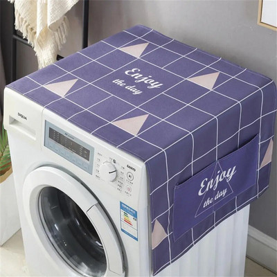 Šaldytuvo dulkėms atsparus dangtis Skalbimo mašinos dangtis su laikymo kišenėmis Krepšiai Universalūs apsaugos nuo saulės dangteliai Virtuvės Kalėdų dekoras