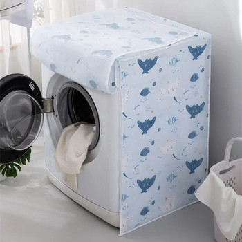 Капак за перална машина PEVA Прозрачен слънцезащитен крем Защитен от прах капак Зареждане/предно зареждане Пералня Аксесоари за домашно пране