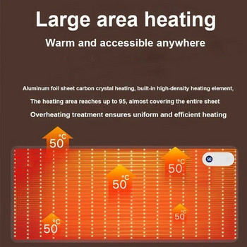 Έξυπνη θερμαινόμενη ηλεκτρική επιφάνεια θέρμανσης Επιτραπέζιος υπολογιστής γραφείου Ψηφιακή οθόνη Θέρμανσης Τραπέζι Θέρμανσης Αδιάβροχο Ματ Ποντίκι Χειμώνας