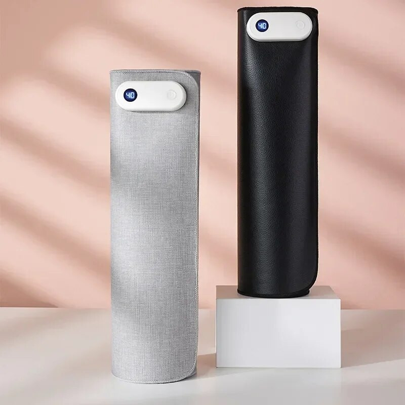 Tampă de încălzire electrică inteligentă și încălzită pentru birou. Afișaj digital de birou