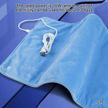 Ηλεκτρικό θερμαντικό μαξιλάρι με σταθερή θερμοκρασία Λαιμός ώμου Πλάτη Σπονδυλική στήλη Πόδι Πόδι Αδιάβροχο Θερμαινόμενο USB Winter Warmer 30x50cm