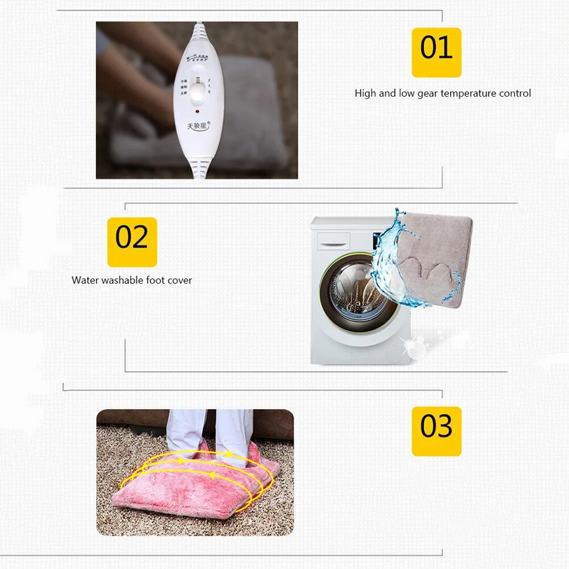 Θερμαντήρας χεριών ποδιών Super soft θερμαντικό μαξιλάρι καναπές καρέκλα Ηλεκτρικά πόδια θερμαντήρα Μαξιλάρι σταθερής θερμοκρασίας που πλένεται για ύπνο στο σπίτι