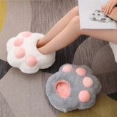 Talvine elektriline jalasoojendi matt USB laadimine kassikäpa kujuga jalgade pidev soojendus masina jala soojenduspadi koju/kontorisse