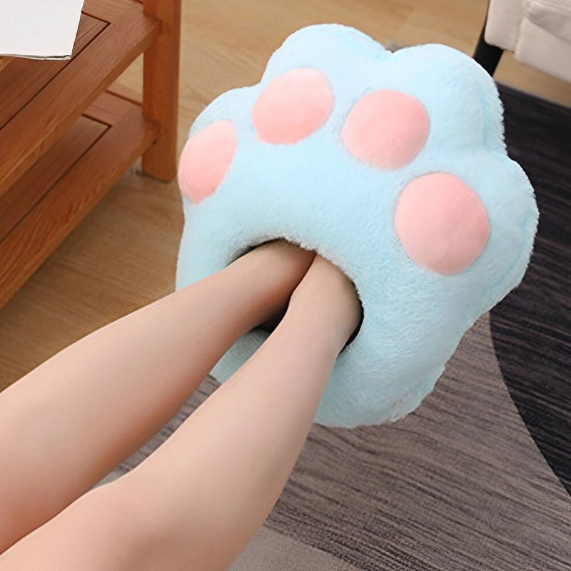 Talvine elektriline jalasoojendi matt USB laadimine kassikäpa kujuga jalgade pidev soojendus masina jala soojenduspadi koju/kontorisse