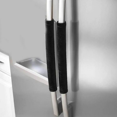 2 vnt. šaldytuvo durelių rankenos dangtis virtuvės prietaisas dekoro rankenos neslystančios pirštinės šaldytuvas orkaitė saugoti nuo pirštų atspaudų