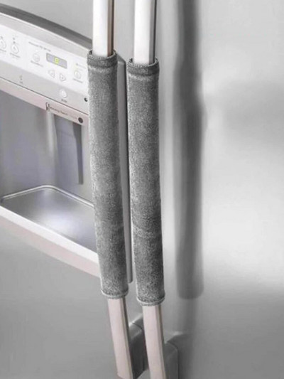 2 vnt. šaldytuvo durelių rankenos dangtis virtuvės prietaisas dekoro rankenos neslystančios pirštinės šaldytuvas orkaitė saugoti nuo pirštų atspaudų