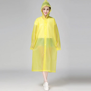 Keconutbear Fashion EVA Дамски дъждобран Удебелено водоустойчиво дъждобран Дамски прозрачен прозрачен туристически водоустойчив костюм за дъждобран