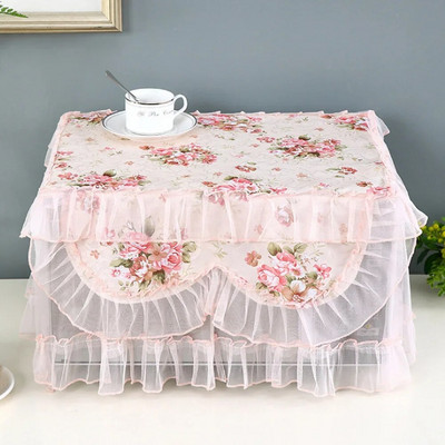 Buitinė mikrobangų krosnelės dangtelis nuo dulkių Aliejui atspari natūrali medžiaga, kvėpuojanti apsauga su laikymo maišeliu Virtuvės reikmenų priedai