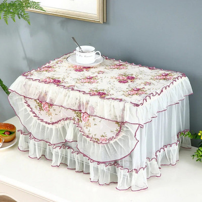 Buitinė mikrobangų krosnelės dangtelis nuo dulkių Aliejui atspari natūrali medžiaga, kvėpuojanti apsauga su laikymo maišeliu Virtuvės reikmenų priedai