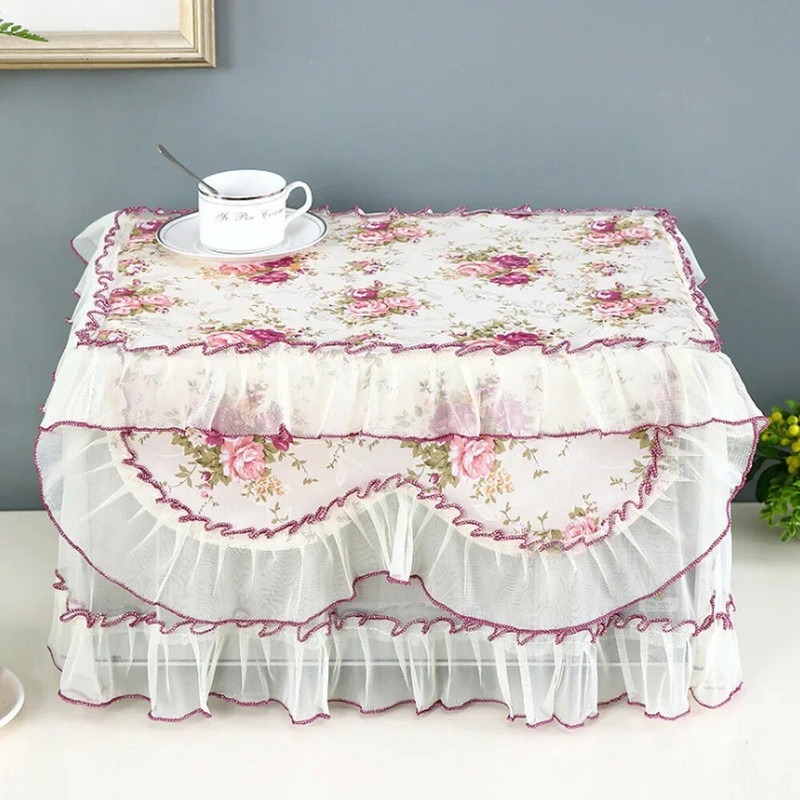 Buitinė mikrobangų krosnelės dangtelis nuo dulkių Aliejui atspari natūrali medžiaga, kvėpuojanti apsauga su laikymo maišeliu Virtuvės reikmenų priedai