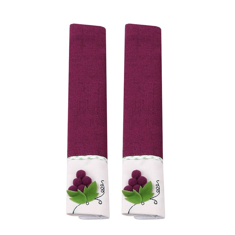 Audinio rankenos dangtelis durų rankenėlės dangtis šaldytuvo rankenos pirštinės Namų įrankių priedai Dviejų durų šaldytuvo durų rankenos dangtis