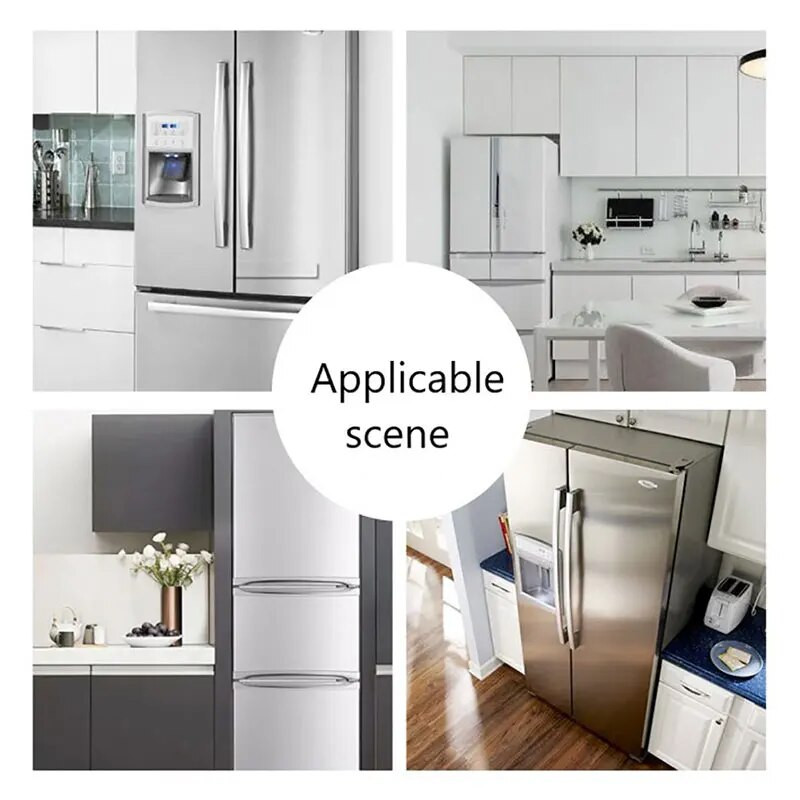 Pastoral Flower Polka Dot Durų / šaldytuvo rankenos dangtis Šaldytuvo durų rankenos pirštinės Namų dekoras Virtuvės priedai Mėlyna