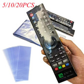 5/10/20PCS Caurspīdīga saraušanās plēves maisiņa pretputekļu aizsargvāciņš televizoram gaisa kondicionētājam tālvadības pults saraušanās PVC plastmasa